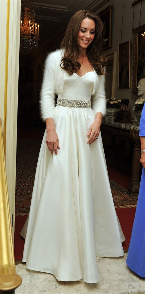 kate middleton evening wedding dress.